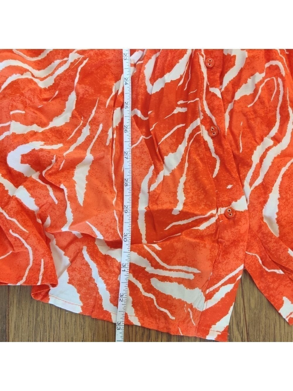 Selected Femme Sirine Orangeade Print Shirt Dress Belted EU 38 M 0508 - Picture 10 of 10